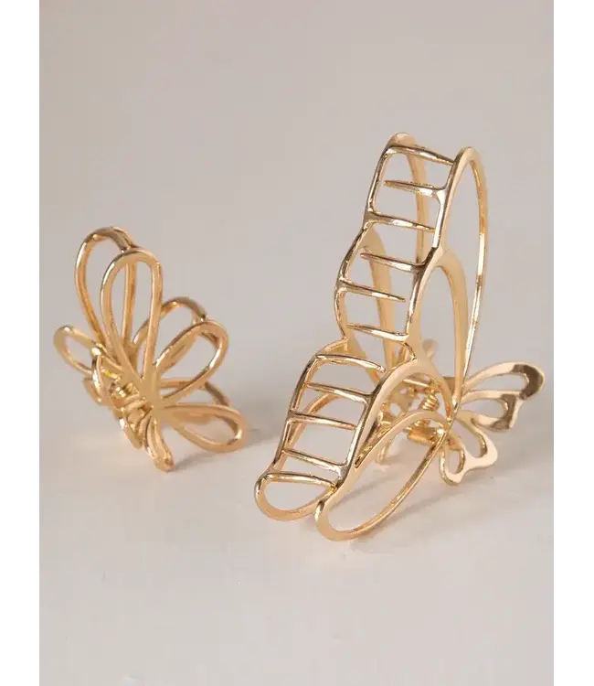 Natural Life Butterfly Hair Claws, Set of 2