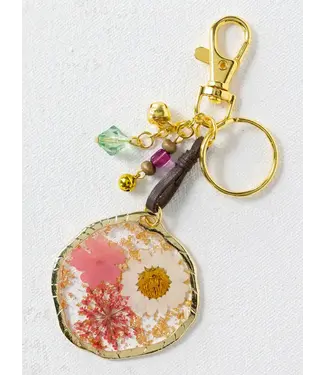 Natural Life Pressed Flower Keychain