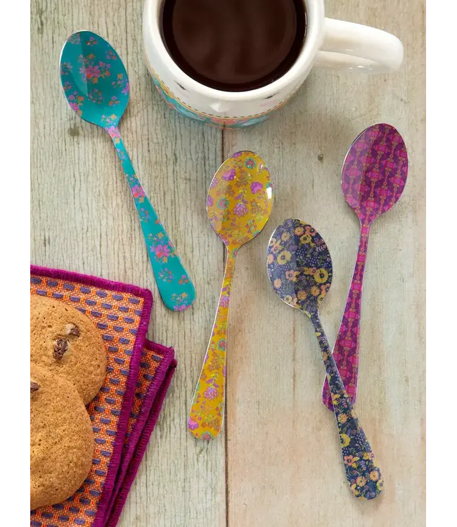 Natural Life Ditsy Teaspoons, Set of 4