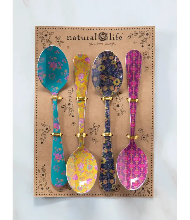 Natural Life Ditsy Teaspoons, Set of 4