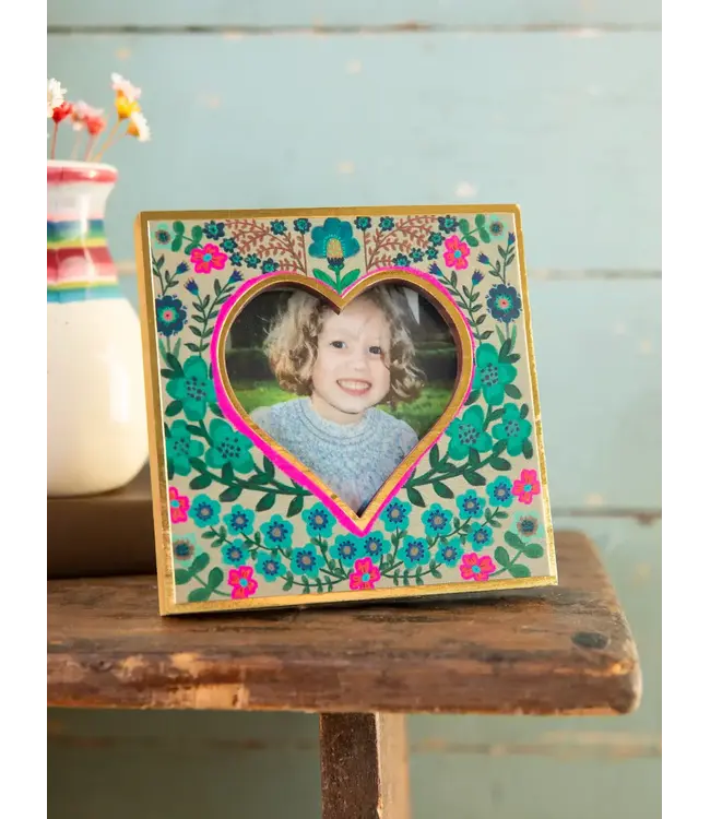 Natural Life Mini Heart Wooden Picture Frame