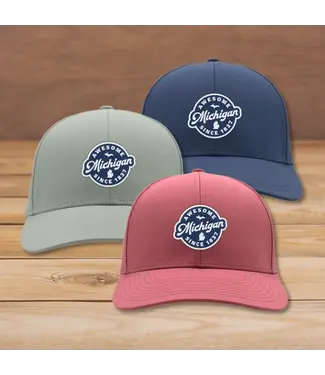Michigan Awesome Awesome Since 1837 Patch Hat