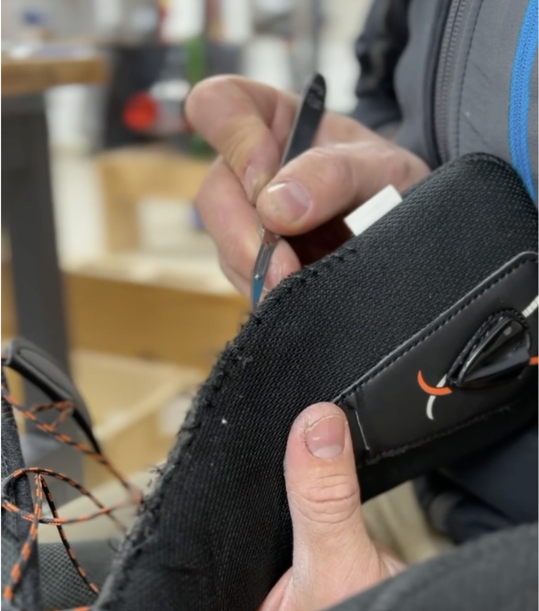 Ski boot liner stitching and modification at Sun & Snow