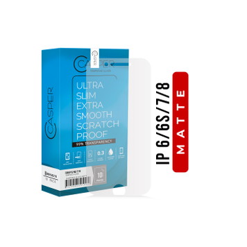 Casper iPhone 6/6s/7/8 Tempered Glass Screen Protector Matte