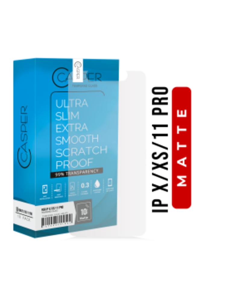 Casper iPhone X/Xs/11 Pro Tempered Glass Screen Protector Matte