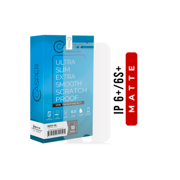 Casper iPhone 6+/6s+/7+/8+ Tempered Glass Screen Protector Matte