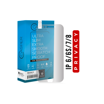 Casper iPhone 6/6s/7/8 Tempered Glass Screen Protector Privacy