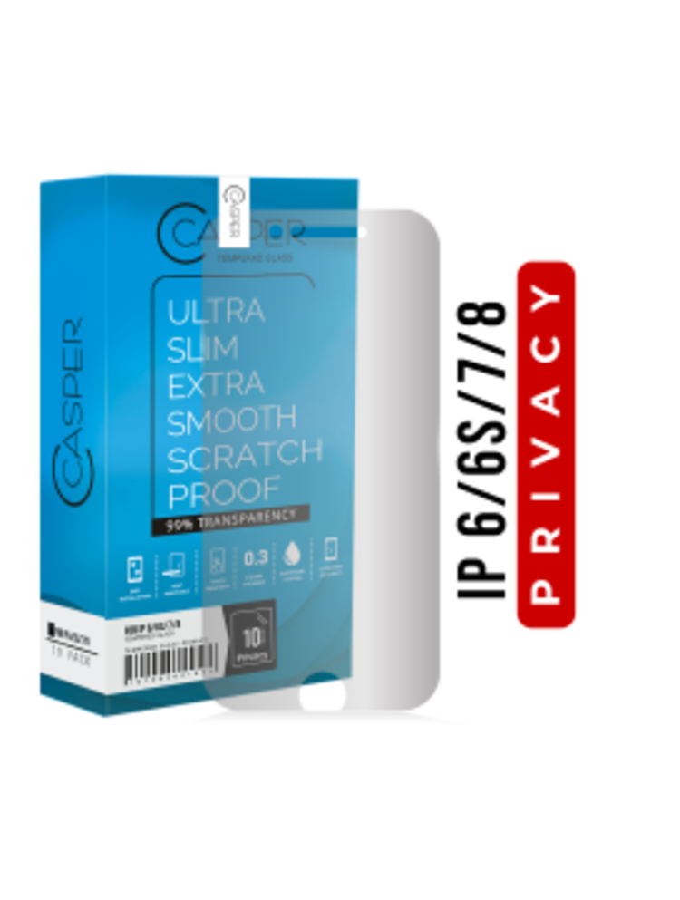 Casper iPhone 6/6s/7/8 Tempered Glass Screen Protector Privacy