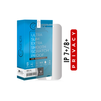 Casper iPhone 6+/6s+/7+/8+ Tempered Glass Screen Protector Privacy