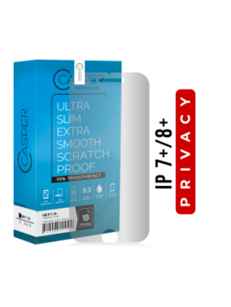 Casper iPhone 6+/6s+/7+/8+ Tempered Glass Screen Protector Privacy