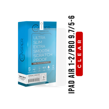 Casper iPad Air 1/Air 2/5/6/Pro 9.7 Tempered Glass Screen Protector Clear