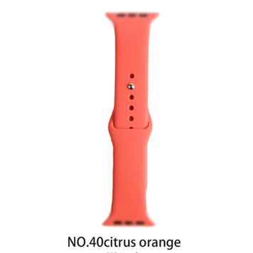 Silicone band for Apple Watch #40 Citrus Orange 42/44mm S/M
