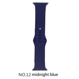 Silicone Band for Apple Watch #12 Midnight Blue 42/44mm M/L