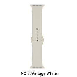 Silicone band for Apple Watch #33 Vintage White 42/44mm M/L
