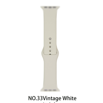 Silicone band for Apple Watch #33 Vintage White 42/44mm M/L