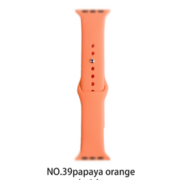 Silicone band for Apple Watch #39 Papaya Orange 42/44mm M/L