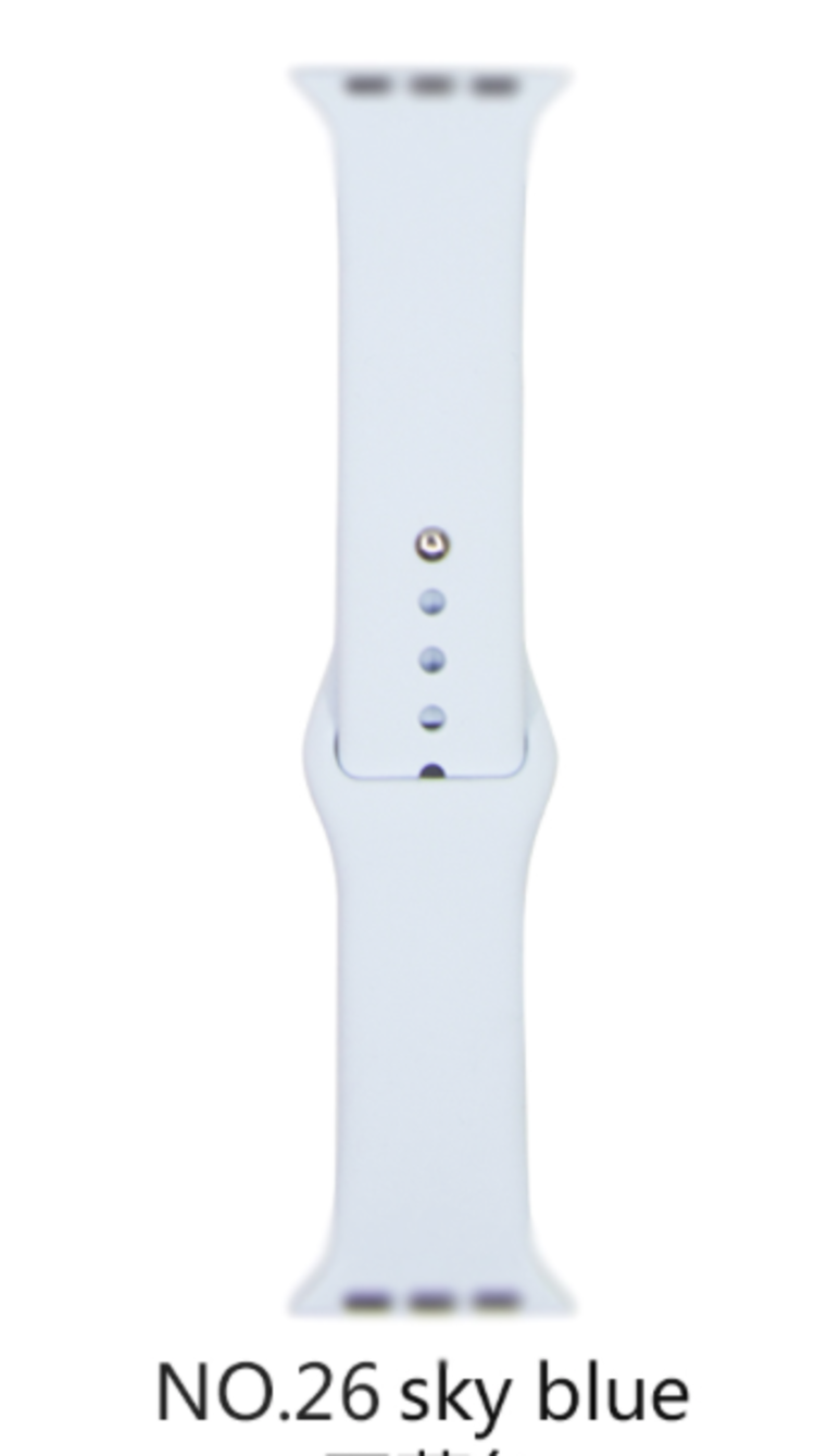 Silicone band for Apple Watch #26 Sky Blue 42/44mm M/L