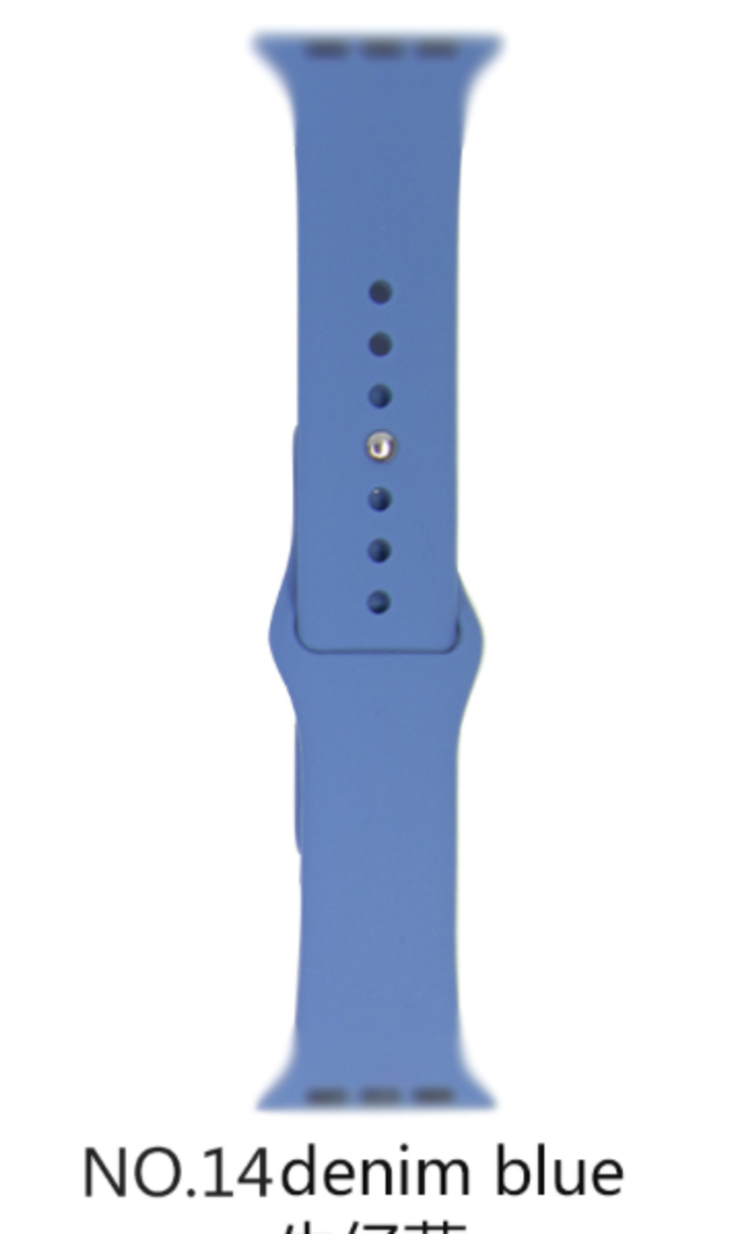 Silicone band for Apple Watch 14 Denim Blue 42 44mm S M