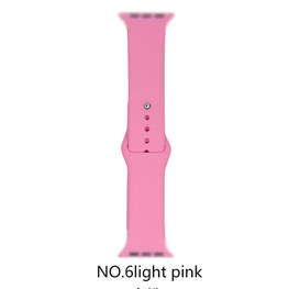 Silicone band for Apple Watch #6 Light Pink 42/44mm M/L
