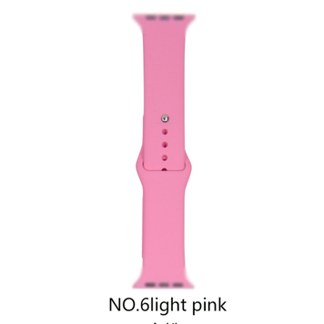 Silicone band for Apple Watch #6 Light Pink 42/44mm M/L
