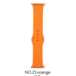 Silicone Band for Apple Watch #25 Orange 42/44mm S/M