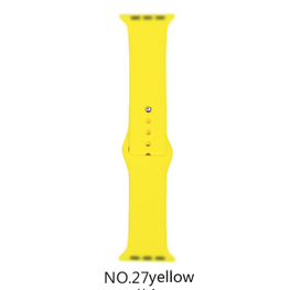 Silicone Band for Apple Watch #27 Yellow 38/40mm M/L