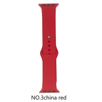 Silicone Apple Watch Band #3 China Red 38/40mm M/L