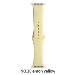 Silicone band for Apple Watch #38 Lemon Yellow 38/40mm M/L
