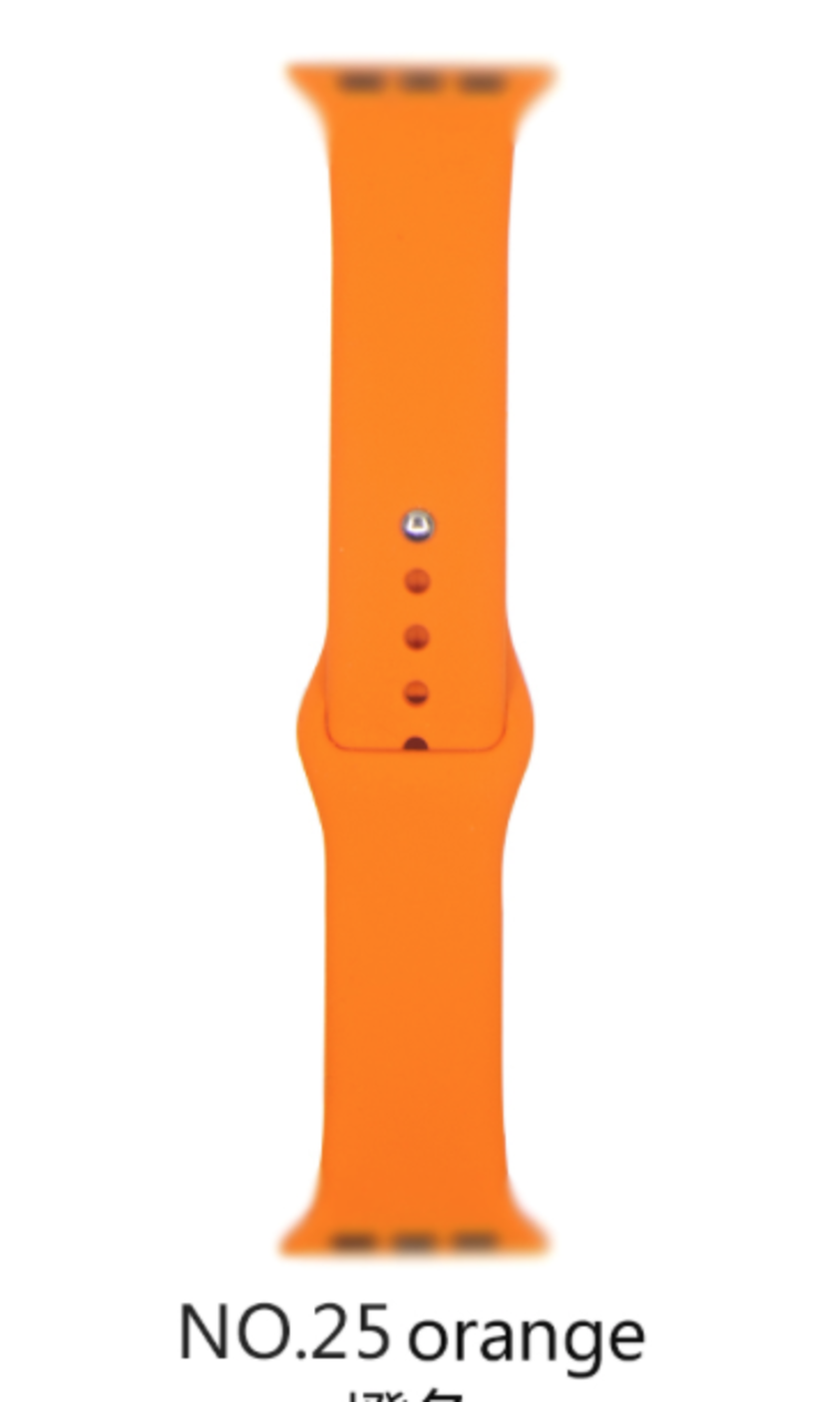 Silicone band for Apple Watch #25 Orange 38/40mm S/M