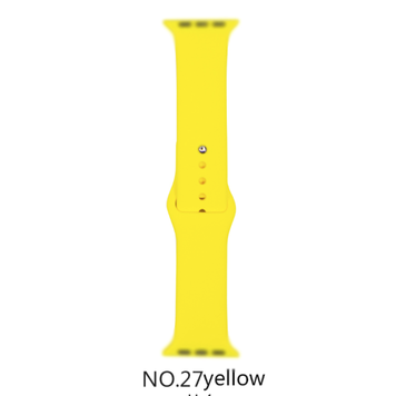 Silicone Band for Apple Watch #27 Yellow 38/40mm S/M
