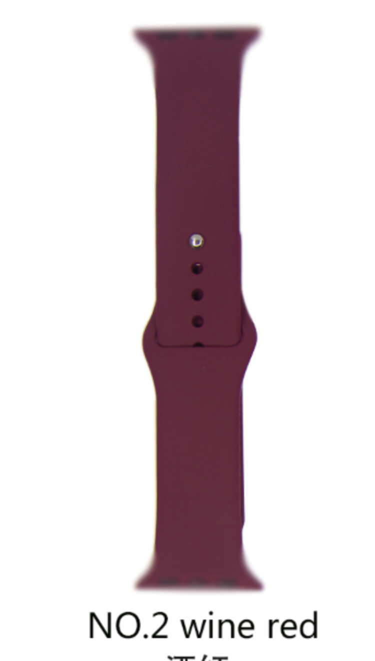 Silicone band for Apple Watch #2 Wine Red 38/40mm S/M