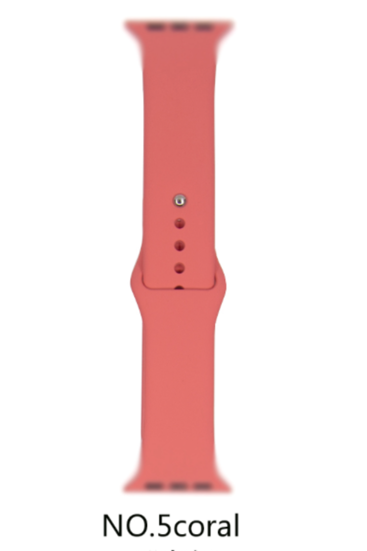 Silicone band for Apple Watch #5 Coral 38/40mm S/M
