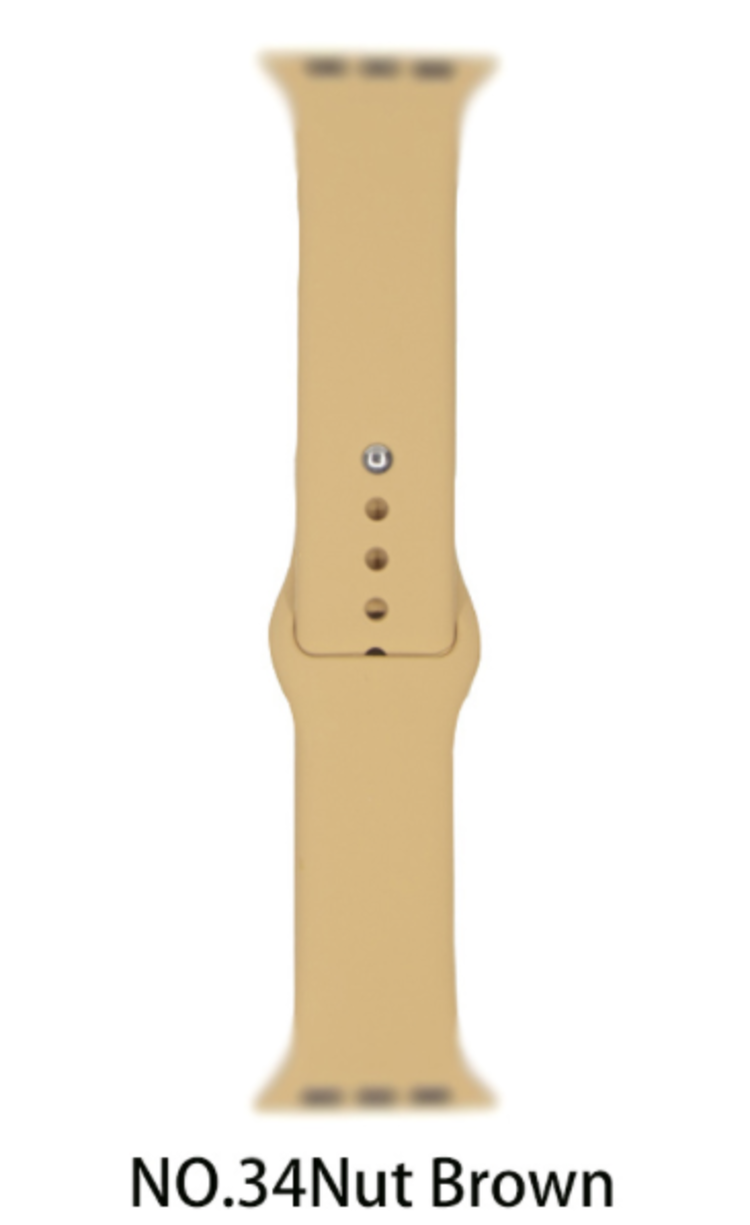 Silicone band for Apple Watch #34 Nut Brown 38/40mm S/M
