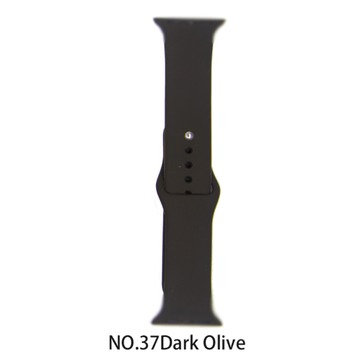 Silicone Band for Apple Watch #37 Dark Olive 38/40mm S/M