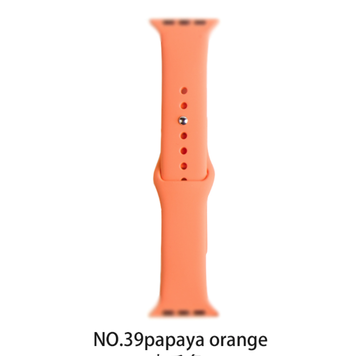 Silicone band for Apple Watch #39 Papaya Orange 38/40mm S/M