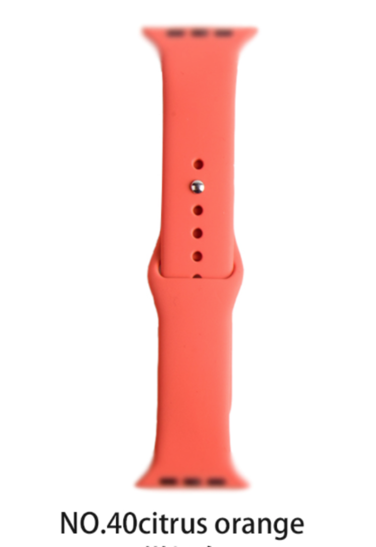Silicone band for Apple Watch #40 Citrus Orange 38/40mm S/M
