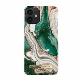 Ideal of Sweden iPhone 12 Mini Fashion Case Golden Jade Marble