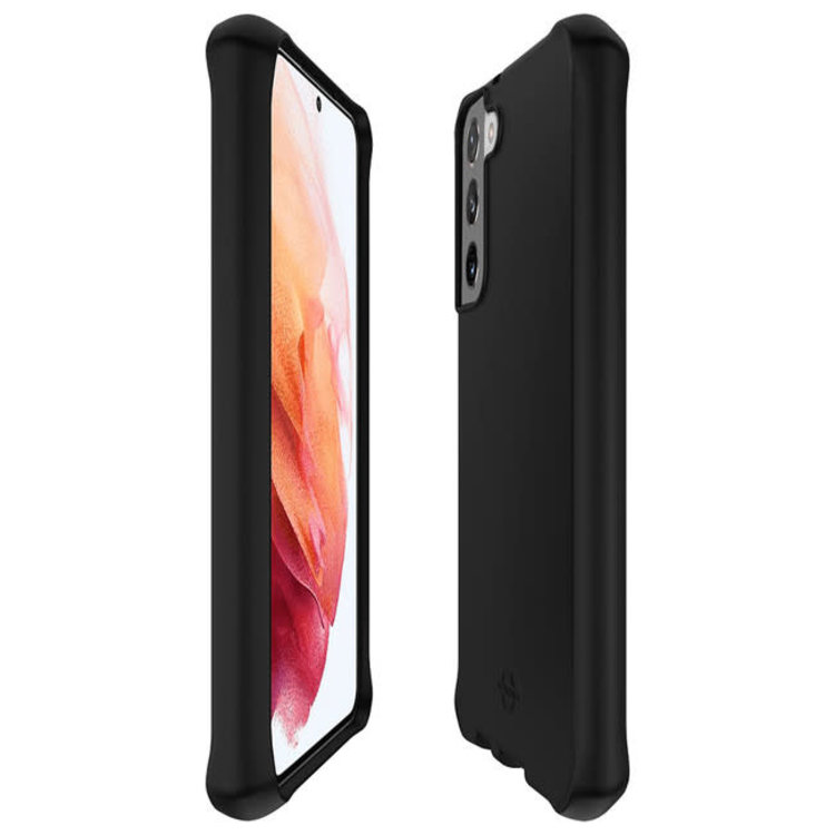 ITSKINS Hybrid Silk DropSafe Case Black for Samsung Galaxy S22 Plus