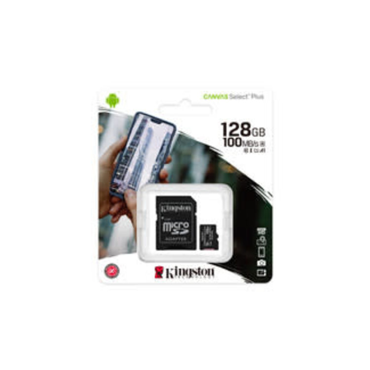 Kingston 128GB microSDXC Class 10 Flash Memory Card