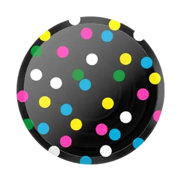 PopSockets PopGrip Transluscent Black Disco Dots