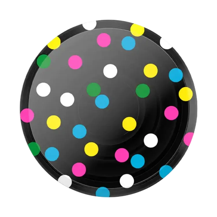 PopSockets PopGrip Transluscent Black Disco Dots