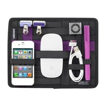 Cocoon Grid-it Small Organizer Black/Purple 7.25in x 9.25in