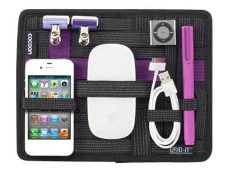Cocoon Cocoon Grid-it Small Organizer Black/Purple 7.25in x 9.25in