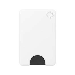 PopSockets PopWallet for MagSafe White w/Magnetic Ring Adapter