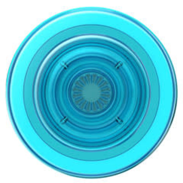 PopSockets PopGrip For MagSafe with Magnetic Ring Adapter Translucent Electric Blue