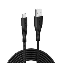 Nanoshop Nanoshop Braided Charge Cable Micro USB 3m Black