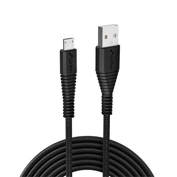 Nanoshop Nanoshop Braided Charge Cable Micro USB 3m Black