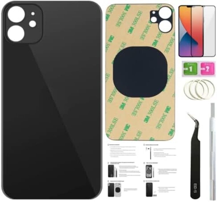 iPhone 12 Mini Back Glass Replacement Black