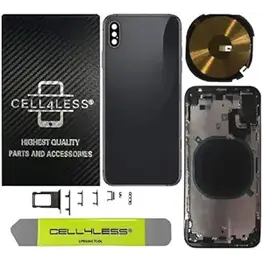 iPhone XS (No Logo) Back Glass Replacement Space Grey