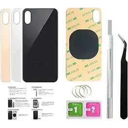 iPhone XS (No Logo) Back Glass Replacement White